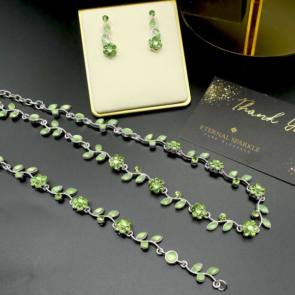 Olive Green Pendant Set