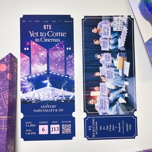 BTS in Cinema Yet To Come Personalized Souvenir Ticket