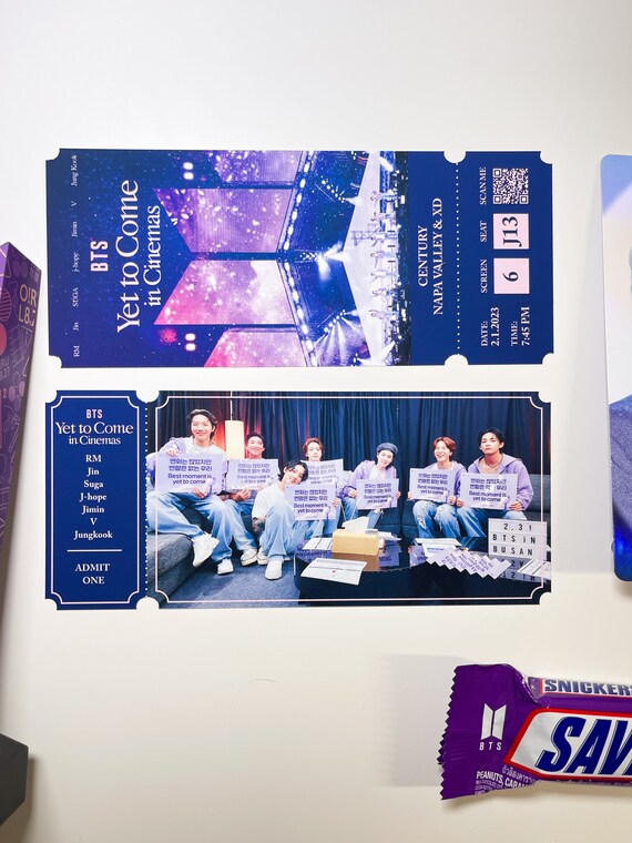 BTS in Cinema yet to Come Personalized Souvenir Ticket - Etsy