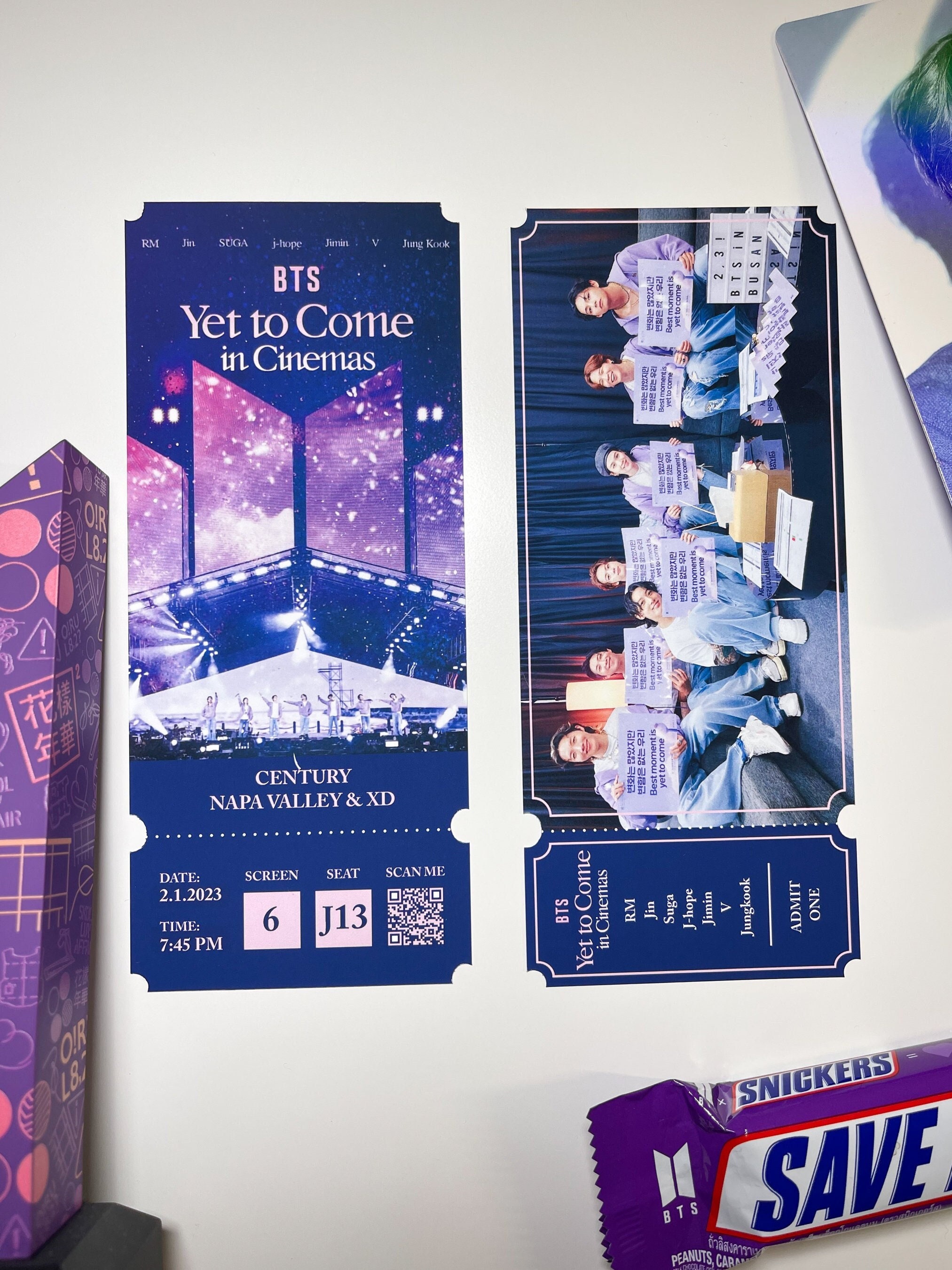 BTS in Cinema yet to Come Personalized Souvenir Ticket - Etsy
