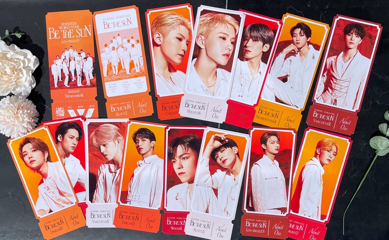 Seventeen World Tour Souvenir Digital Printable Tickets All - Etsy