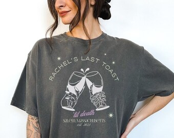 Custom Brides Last Toast Shirt, Witch Bachelorette, Nola Bachelorette Party, Comfort Colors, Til Death Do Us Party, Halloween Witchy Clothes