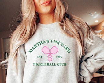 Preppy Pickleball Sweatshirt, Pickleball Player Gift, Womens Pickleball Team Shirt, Racquetball, Preppy Clothing for her, Pickleball Team