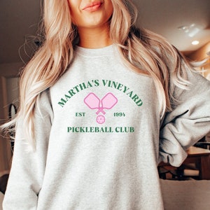 Sweat Preppy Pickleball, cadeau de joueur de Pickleball, chemise d'équipe de Pickleball pour femmes, racquetball, vêtements Preppy pour elle, équipe de Pickleball