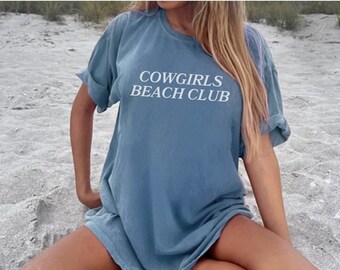 Coastal Cowgirl Comfort Colors Shirt, Beachy Cowgirl Oversized Shirt, Coastal Western Graphic Tee, Aesthetic Clothing, Western shirt for her