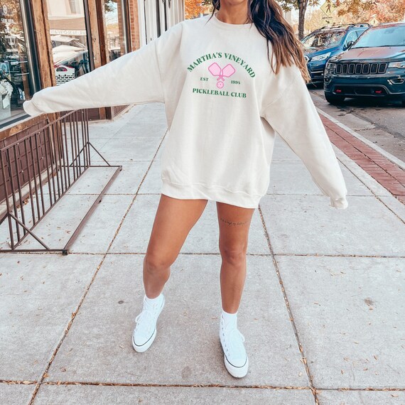 Pickleball Sweatshirt, Pickleball Shirt for women, Pickleball Team Shirt, Pickleball Crewneck, Preppy Clothing for her, Pickleball Team
