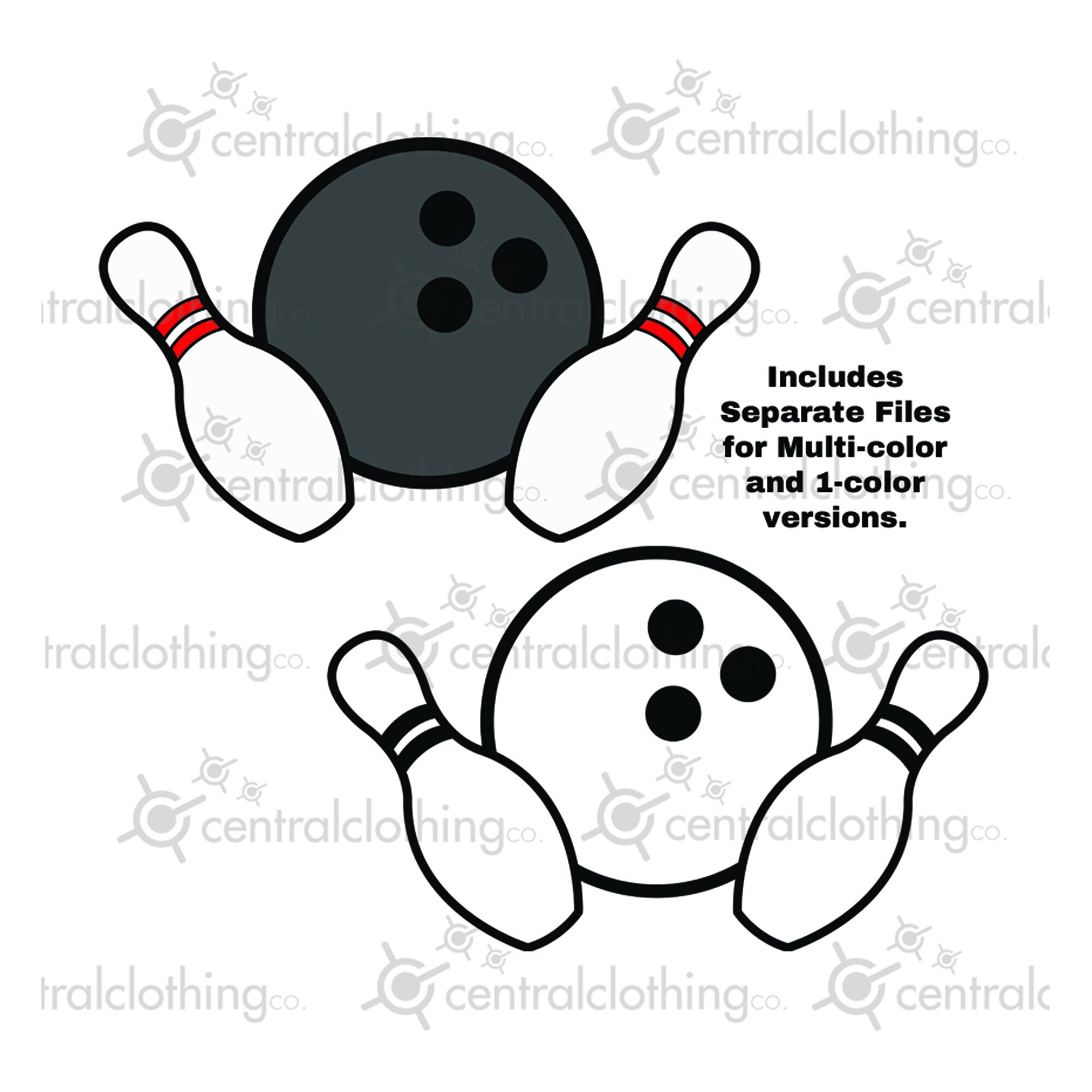 Bowling Ball With Pins Clipart, Clip Art, Pin .png, .svg, .eps, .pdf