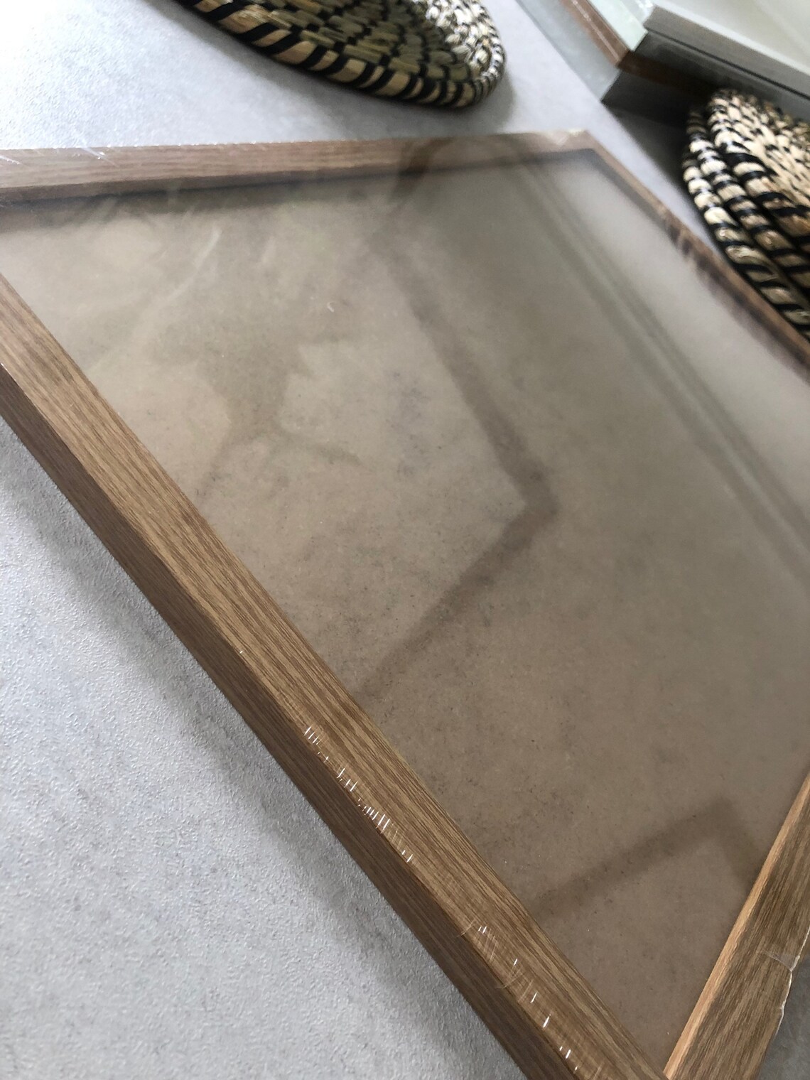 A3 Size Photo Frame in Light Oak With Acrylic Glass Front and Hanging