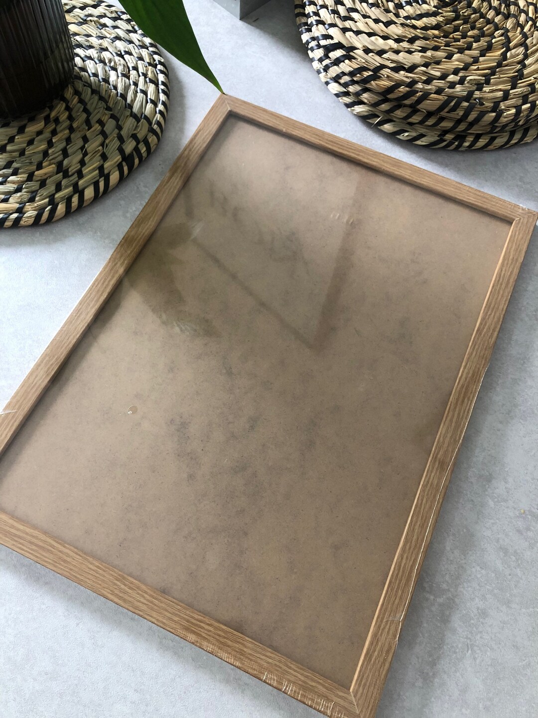 A3 Size Photo Frame in Light Oak With Acrylic Glass Front and Hanging Fixings Frames for Craft