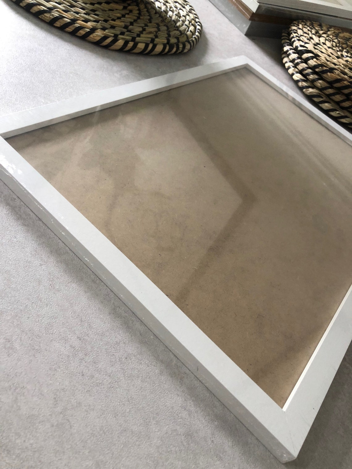 A3 Size Photo Frame in White With Acrylic Glass Front and Hanging