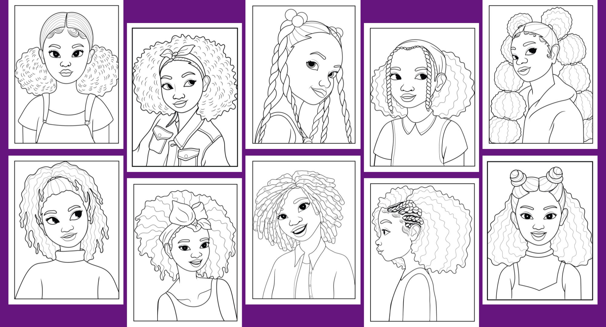 Black Girl Magic Coloring Pages for Kids - INSTANT DOWNLOAD! - Etsy Canada