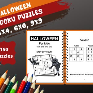 Halloween Sudoku (150 Puzzles!)  - INSTANT DOWNLOAD!
