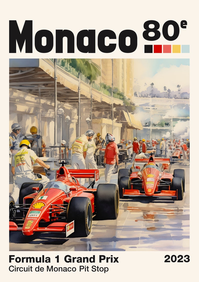 Autoobile - L'Affiche Officielle du #onacoEPrix 2023