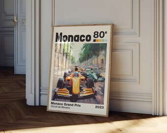 AFFICHE OFFICIELLE GRAND PRIX F1 DE MONACO 2023