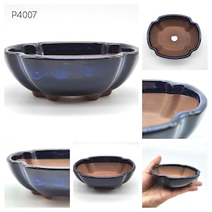 Authentic Japanese Bonsai Pot, Oval 4inch Pot