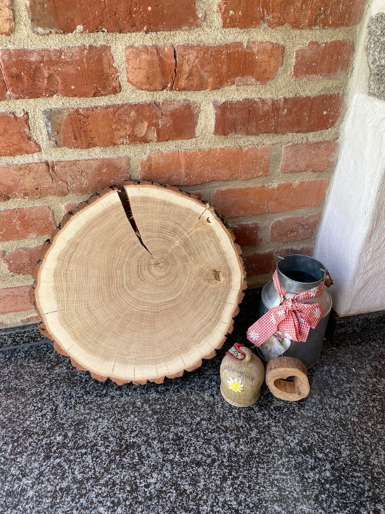 Baumscheiben einzeln kaufen Holzscheiben Birkenscheiben Hochzeitsdeko Tischdeko Deko Holz Natur Basteln DIY imagem 7