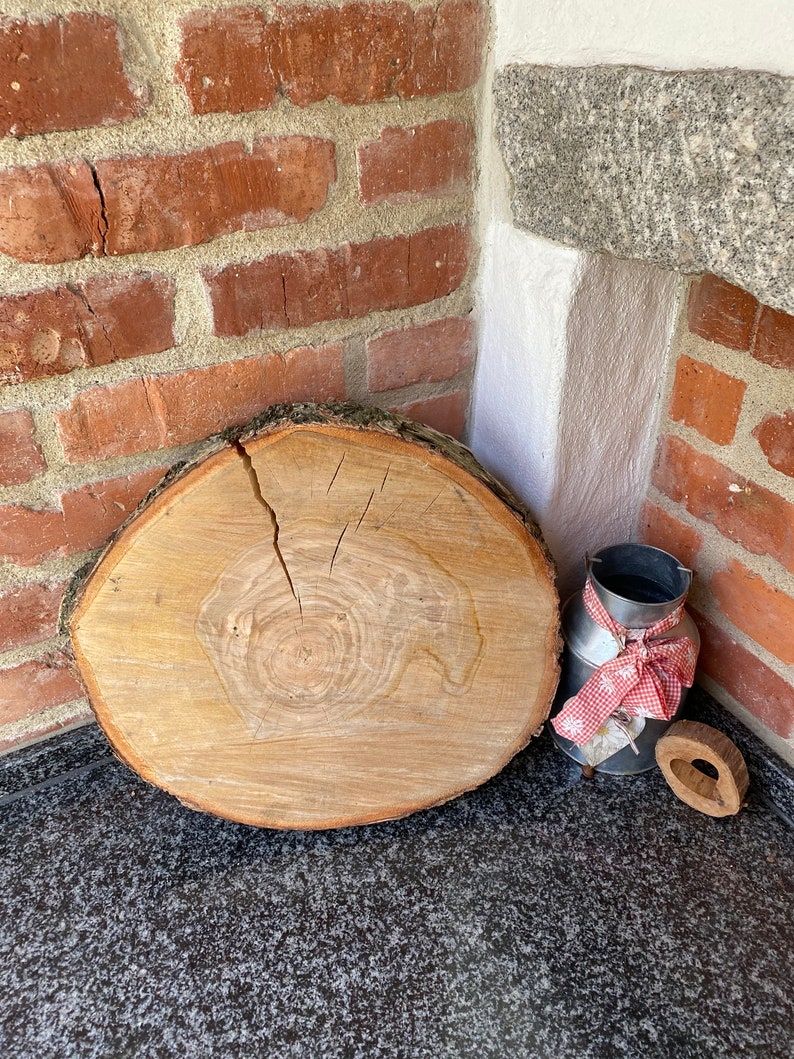 Baumscheiben einzeln kaufen Holzscheiben Birkenscheiben Hochzeitsdeko Tischdeko Deko Holz Natur Basteln DIY imagem 5