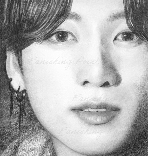 Download HD Flynns Drawings Jungkook  Bts Jungkook Drawing Transparent PNG  Image  NicePNGcom