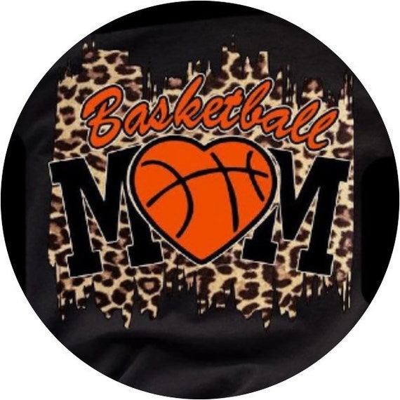 Basketball mom cardstock round