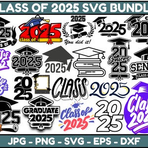 Class of 2025 Svg - Graduation SVG - 2025 Svg - 2025 Graduation SVG - Senior 2025 Svg - Class of 25 Png - Graduation 2025 Svg