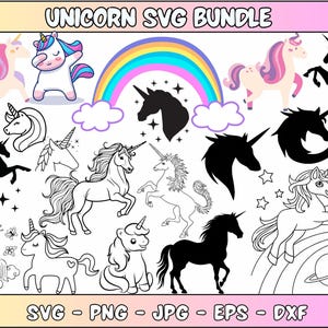 Unicorn Bundle Svg | Unicorn png | Cute Unicorn Svg | Unicorn Cut File | Unicorn Birthday Girl | Unicorn Clipart | Cricut |