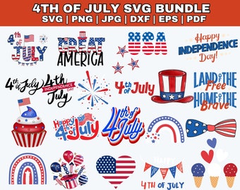 4. Juli SVG Bundle, 4. Juli svg, vierter Juli svg, Amerika svg, USA Flagge svg, Unabhängigkeitstag SVG, Cut File Cricut, Silhouette