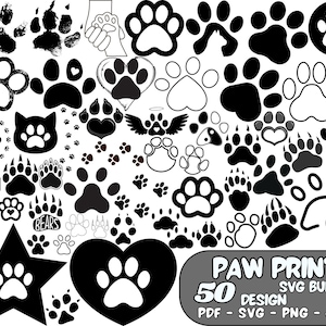 Paw Print Svg, dog Paw SVG, Dog Svg, Paw Svg, Animal Paw Svg, cat Paw Svg, Dog Paw Print Cut File, Paw Print Cut File, Animal Print Svg