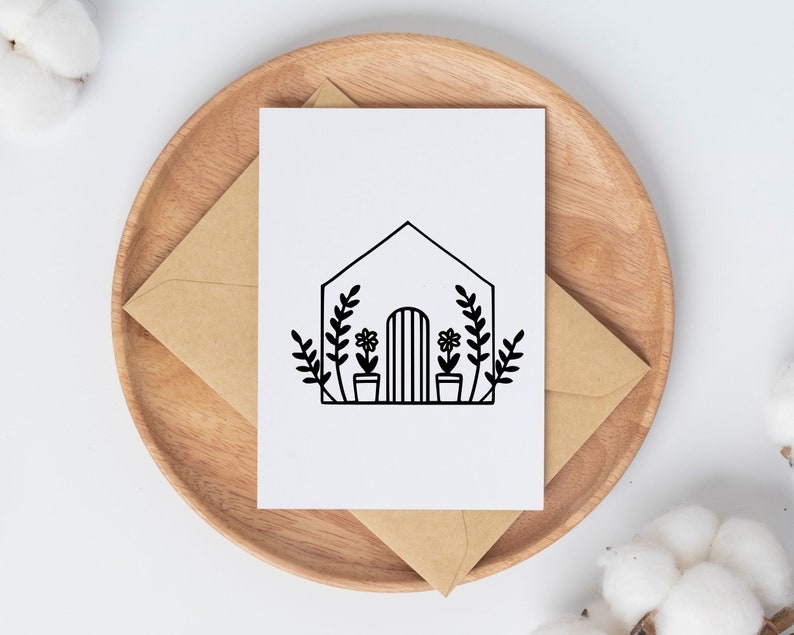 Kleines Haus svg Bundle, Dachhaus svg, Haus Umriss svg, Blumenhaus SVG, kleines Haus svg, skandinavisches Haus SVG, schneide Datei für Cricut Bild 2