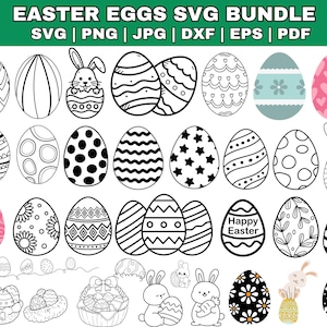 Easter Eggs SVG | Eggs SVG | Easter Eggs Cut File | Easter Eggs Clipart | Easter Eggs Silhouette | Eggs Cut File | Eggs Silhouette | Design