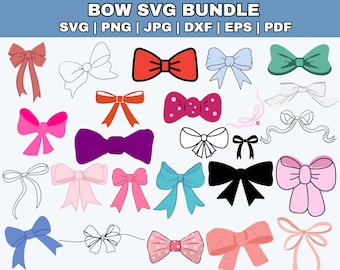 Fliege SVG Band Schleife SVG Bogen Umriss Band SVG Band Bögen png Band Bögen Clipart Fliege SVG geschnitten Dateien für Cricut Silhouette Cameo