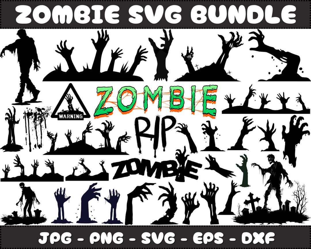 Zombie Racing Svg Zombie SVG Clipart: Halloween Horror Graphics (digital Download) - Etsy