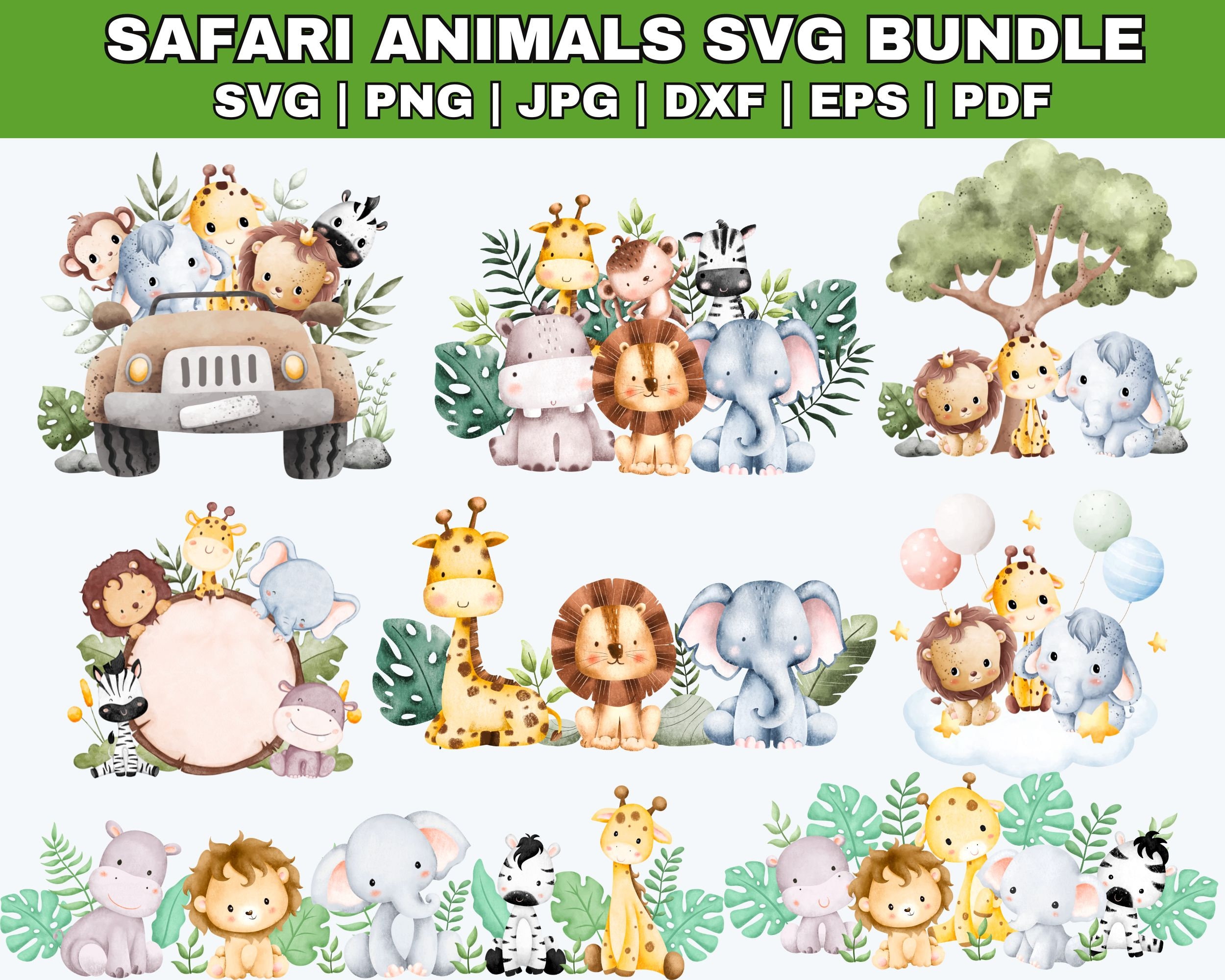 Safari stickers - Etsy México, image size:2500x2000
