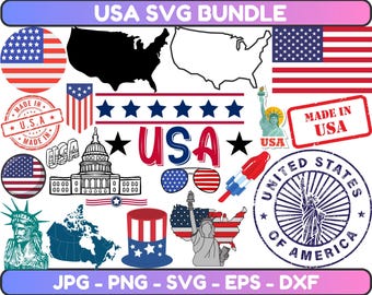 USA SVG Bundle: Patriotic Stars and Stripes (Digital Download)