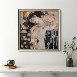 Gustav Klimt Inspired Feminine Energy Art Digital Printable | Divine Feminine Artwork Instant Download