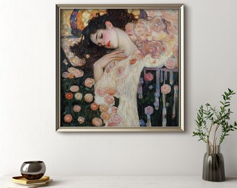 Gustav Klimt Inspired Feminine Energy Art Digital Printable | Divine Feminine Artwork Instant Download
