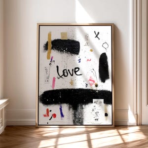 Abstract Graffiti Canvas Art: Modern Home Decor, Ready to Hang