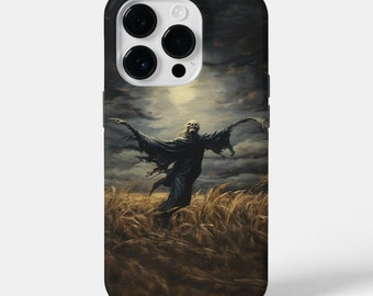 Custodia IPhone 11 Death Skull: Cover Protettiva Con Teschio E Mietitore, Plastica Antiurto - 2