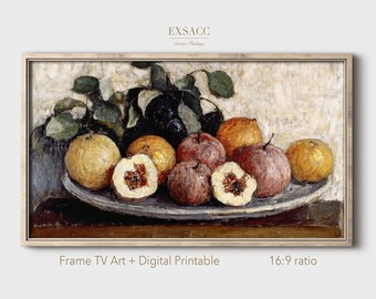 ポール・セザンヌ - 静物画 水差しと果物 (1894) | サムスン フレーム