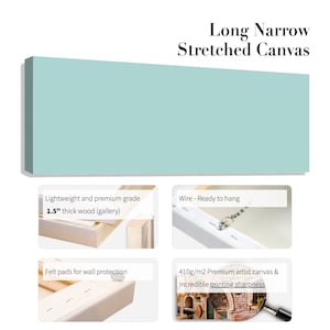 Custom Long Canvas Print: 60x26 inches, Stretched Canvas Wall Art with Gold Float Frame