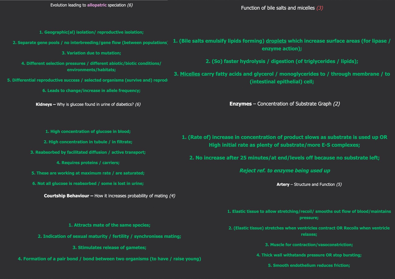 COMPLETE Alevel Biology Anki Flashcards 2106 Cards Year 1 & 2 Mark