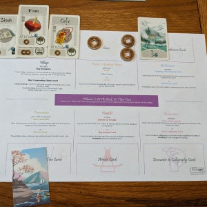 Tokaido, Print & Play, Player Mats