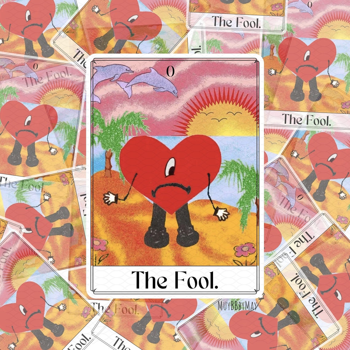 Un Verano Sin Ti Tarot Sticker Bad Bunny Etsy Australia