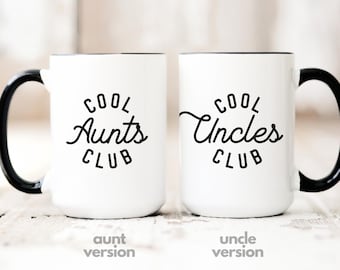 Taza del Club de Tías Geniales, Taza del Club de Tíos Geniales, Taza de Ascenso a Tía, Regalo para Futura Tía, Regalo para Futuro Tío, Taza de Tía Genial, Taza de Tío Genial