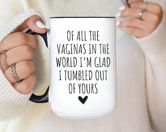 Taza para el Día de la Madre, regalo divertido para mamá, regalo de cumpleaños para mamá, taza de café inapropiada para mamá.