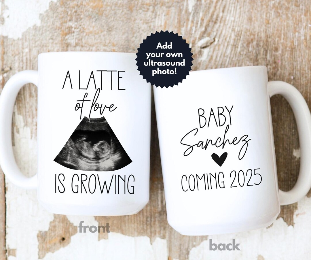 Custom Ultrasound Picture Gifts, Pregnancy Keepsake Coffee Mug ...