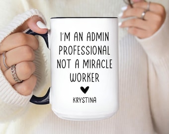 Taza divertida para el Día del Asistente Administrativo, Regalos para Asistente Administrativo, Taza de Café con Humor de Oficina, Agradecimiento al Asistente Administrativo