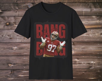 Camiseta de Nick Bosa, camiseta de los Niners, camiseta de los San Francisco 49ers, camiseta de Nick Bosa, camiseta de los Niners Bosa, regalo de fútbol para fanáticos de los Niners, Bang Niner Gang