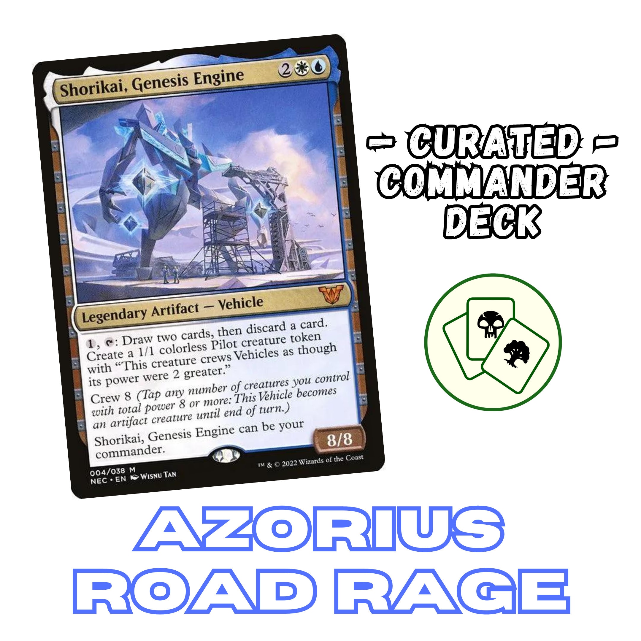 Shorikai, Genesis Engine Deck Custom Commander Deck MTG EDH Artifact Deck Magic the Gathering