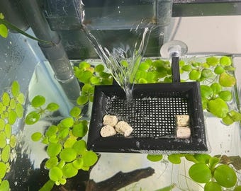 Universal Aquarium Filter Baffle: HOB Filter Diffuser, Plant Ledge  — Slow Flow Aquarium Flow Reducer for Planted Tanks
