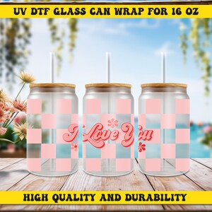 I Love You Ready to Apply UV DTF, Ready For Press, Cup Wrap UV Dtf, Uv Dtf Transfers, Mug Sticker, Tumbler Ready To Apply